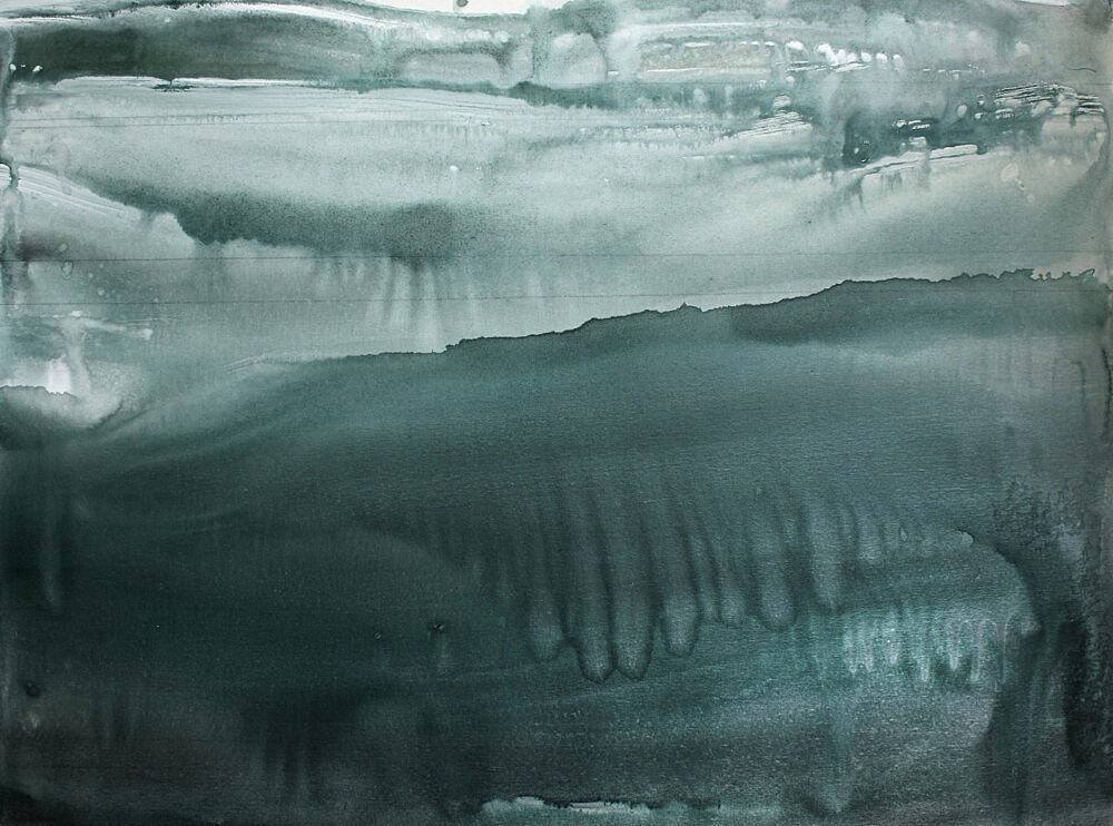 Deep Blue Fluidity art print by Deb Chaney for $57.95 CAD