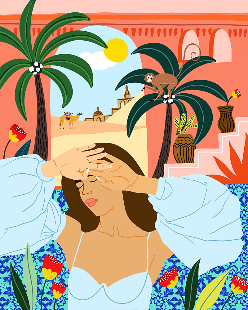 Sunny Desert Dreams art print by Uma Gokhale for $57.95 CAD
