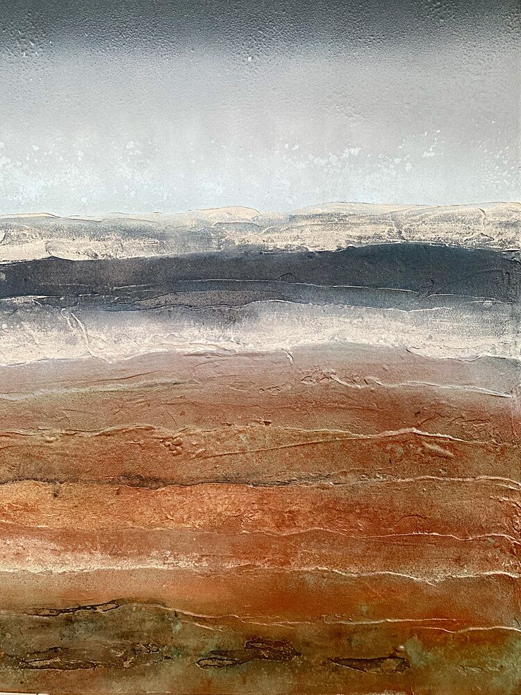 Abstract Coastal Layers art print by Berit Pihl for $57.95 CAD