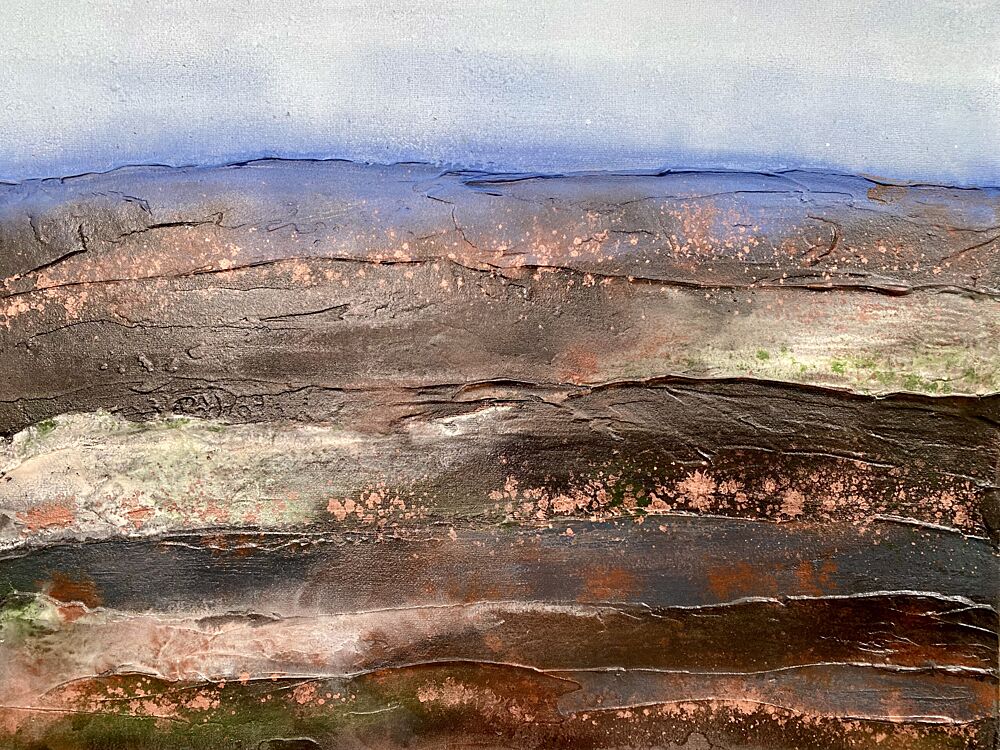Textured Earth Horizon art print by Berit Pihl for $57.95 CAD