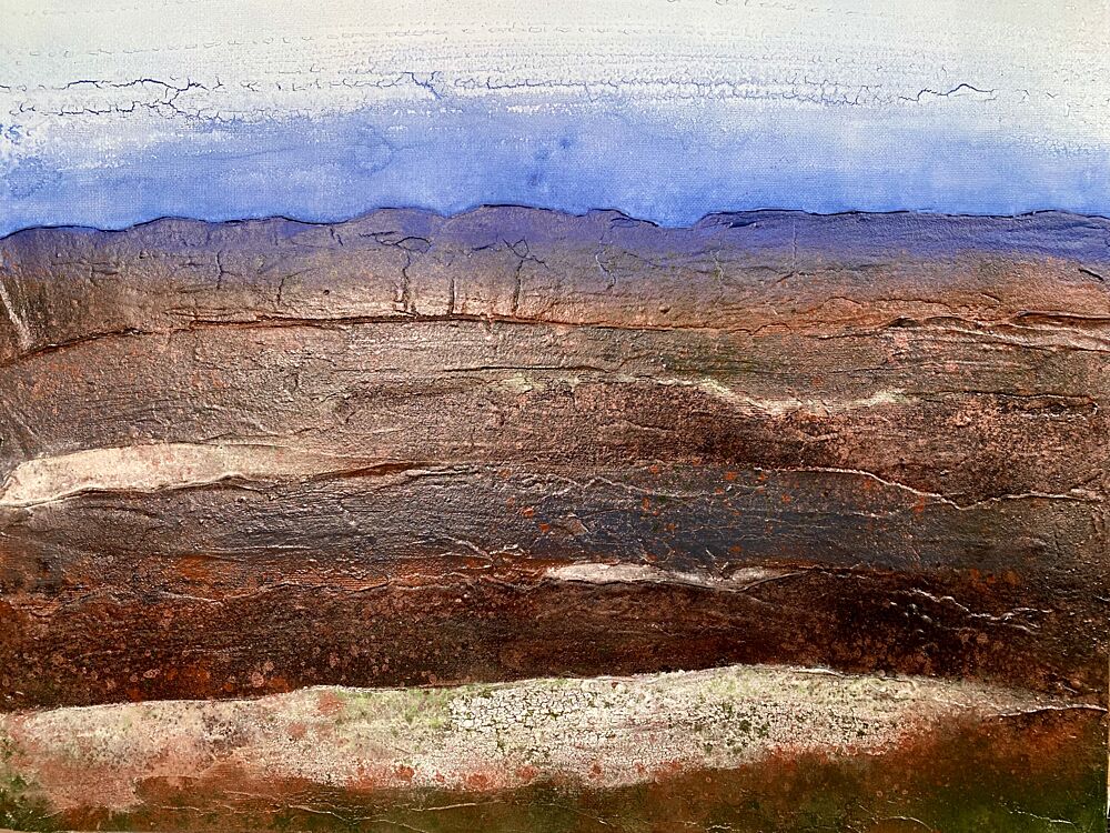 Textured Earth Horizon art print by Berit Pihl for $57.95 CAD