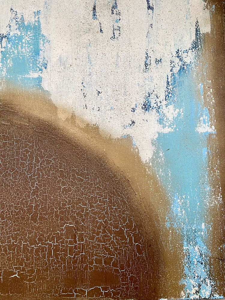 Cracked Earth Blue art print by Berit Pihl for $57.95 CAD