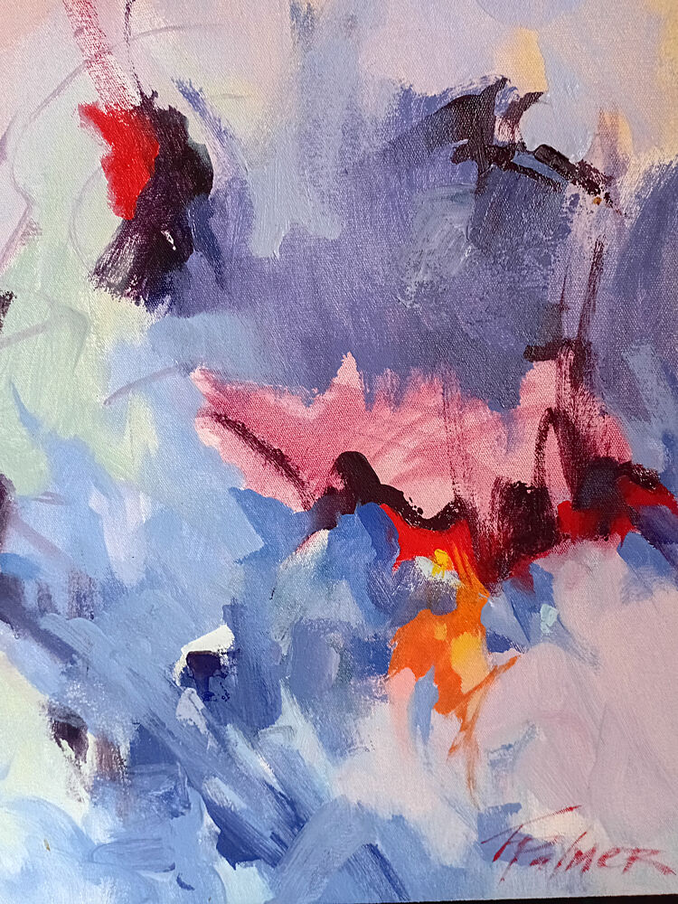Colorful Abstract Expression art print by Marthinus Palmer for $57.95 CAD