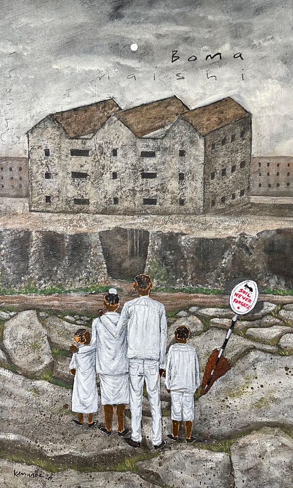 Family Looking to the Future art print by James Kamande for $57.95 CAD