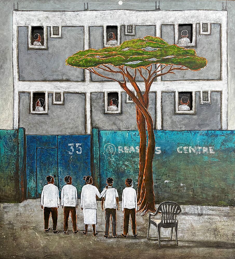 Community Street Scene art print by James Kamande for $57.95 CAD