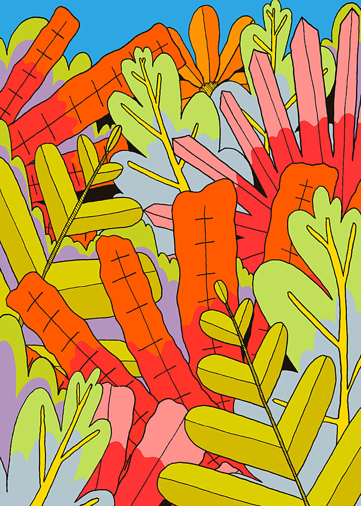 Vibrant Tropical Foliage art print by Stephen Wade for $57.95 CAD