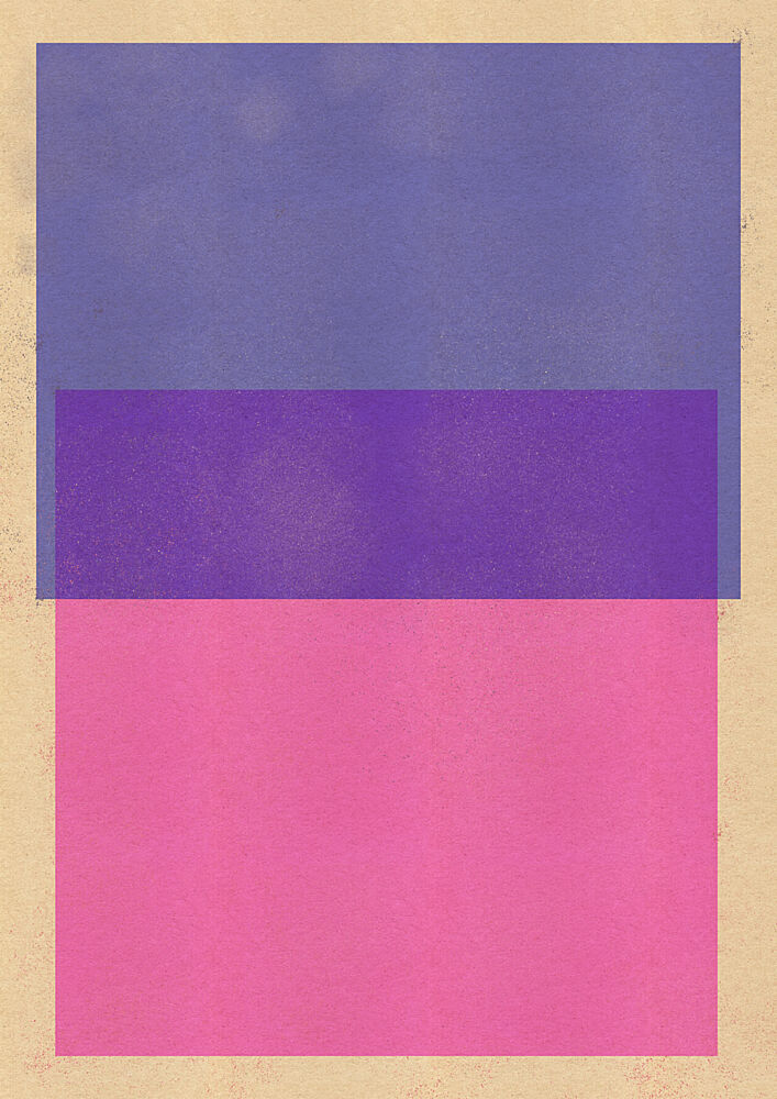 Purple Pink Color Blocks art print by Nicholas for $57.95 CAD