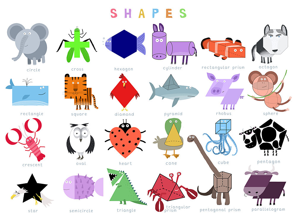 Geometric Animal Fun art print by Carla Daly for $57.95 CAD