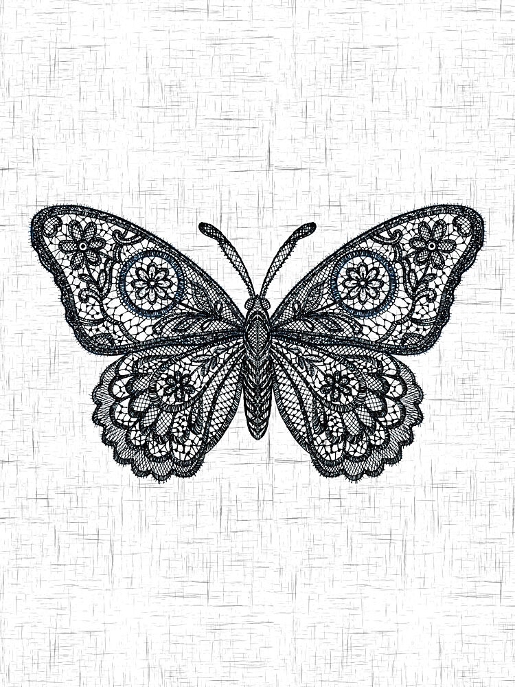 Elegant Lace Butterfly art print by Suchi Deb for $57.95 CAD