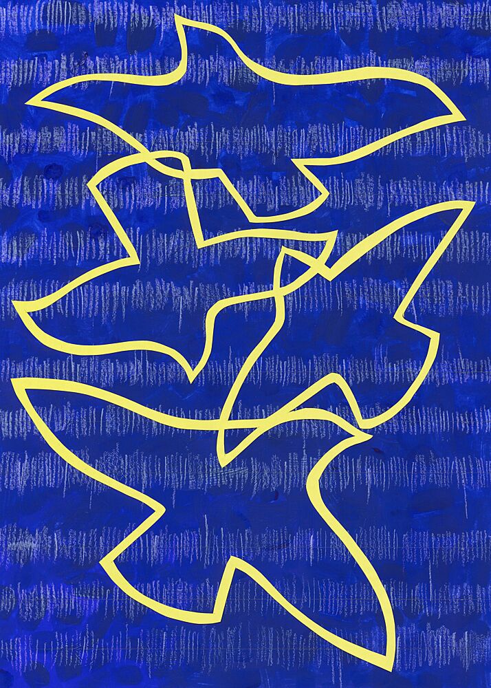 Flying Abstract Birds art print by Isabelle Brent for $57.95 CAD