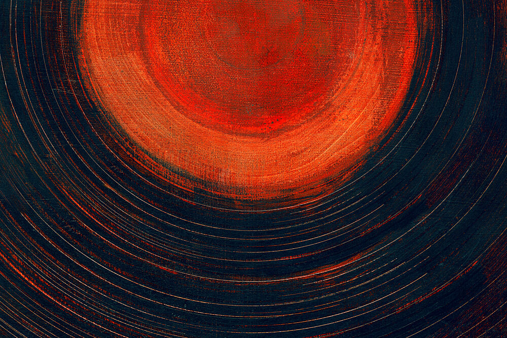 Fiery Cosmic Rings art print by Jared Hankins for $57.95 CAD