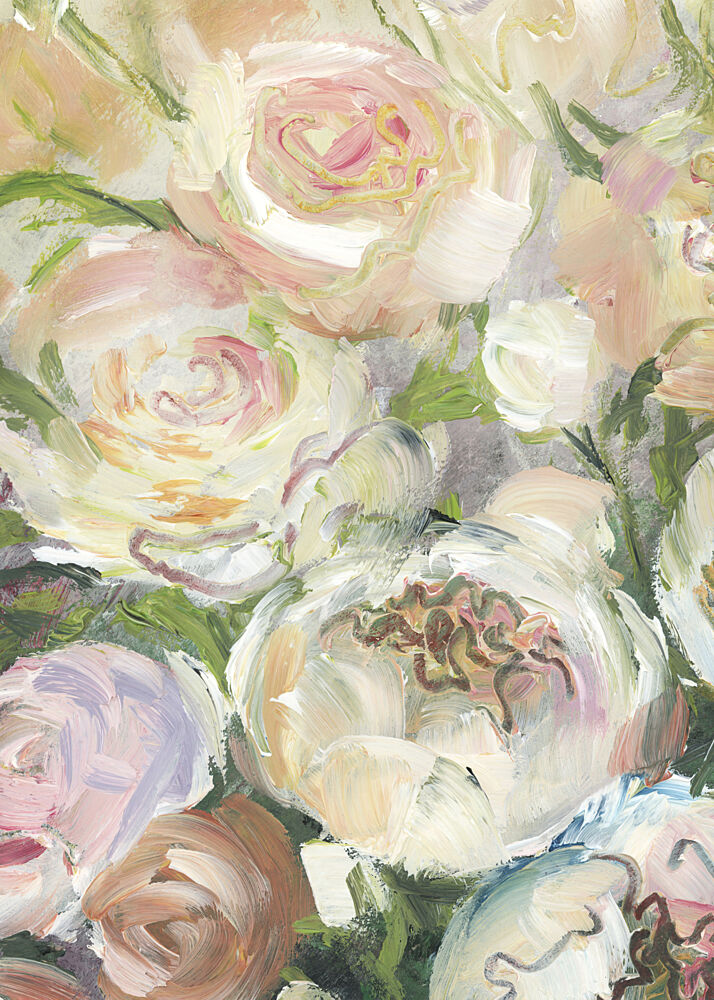 Pastel Rose Peonies art print by Rosana Laiz Blursbyai for $57.95 CAD