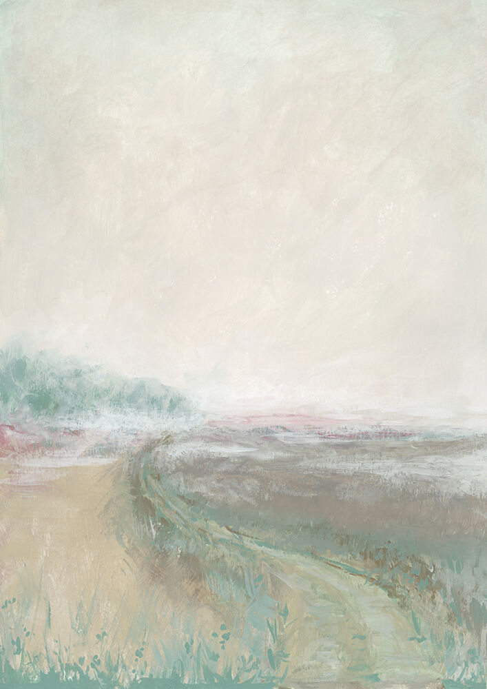 Misty Pastel Landscape art print by Rosana Laiz Blursbyai for $57.95 CAD