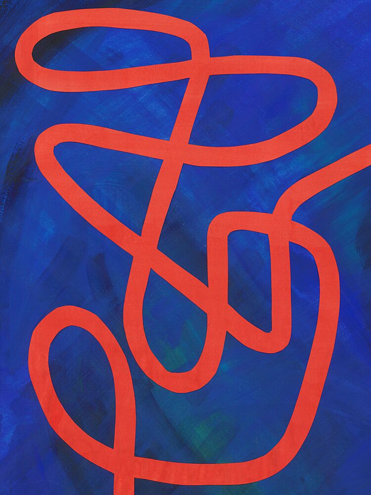 Tangled Red Lines art print by Isabelle Brent for $57.95 CAD