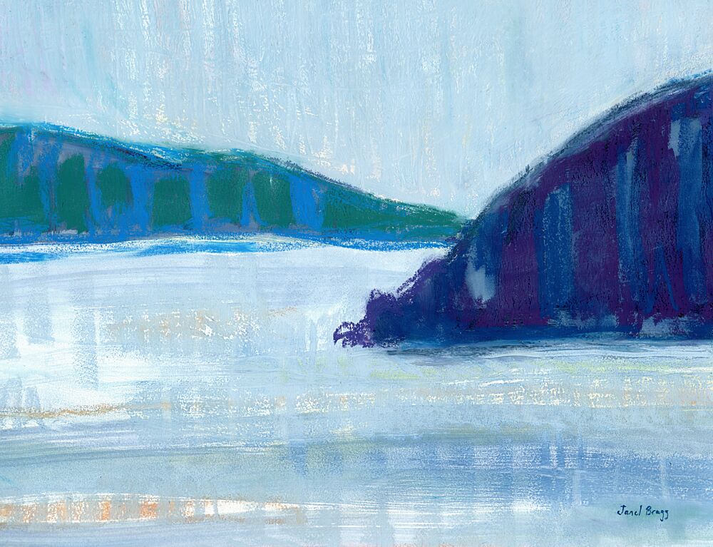 Serene Abstract Seascape art print by Janel Bragg for $57.95 CAD