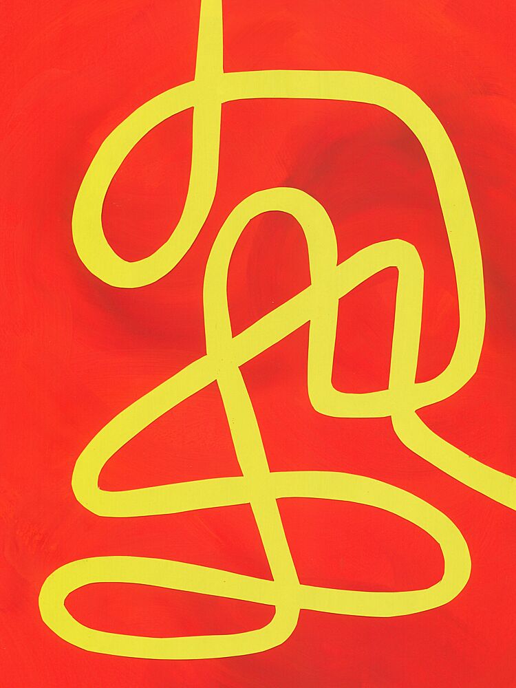 Dynamic Yellow Flow art print by Isabelle Brent for $57.95 CAD