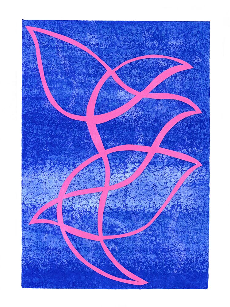 Dynamic Pink Flow art print by Isabelle Brent for $57.95 CAD