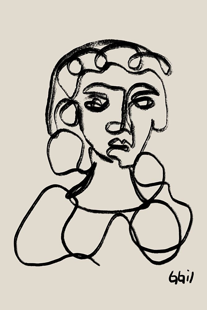 Abstract Line Woman art print by GIovanna Gil Alves for $57.95 CAD