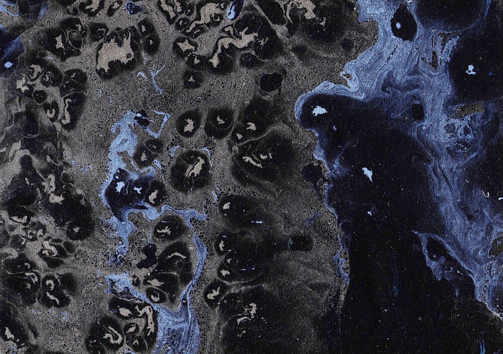Deep Blue Marble Flow art print by Santhosh Ch for $57.95 CAD
