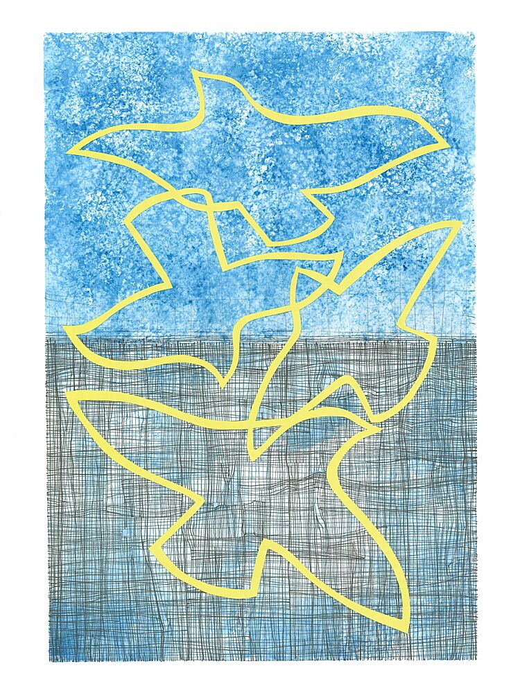 Flying Peace Birds art print by Isabelle Brent for $57.95 CAD