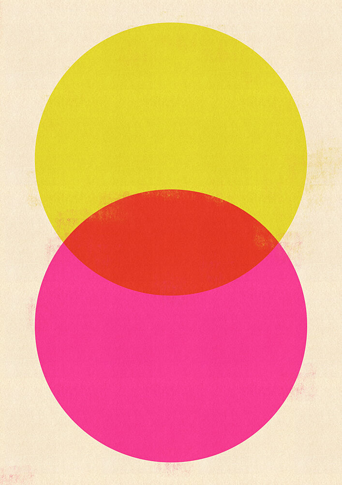 Overlapping Color Circles art print by Nicholas for $57.95 CAD