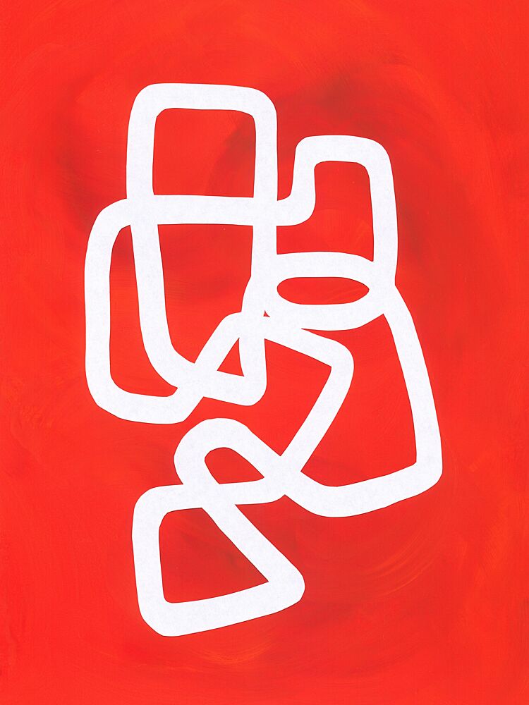 Fluid White Shapes art print by Isabelle Brent for $57.95 CAD