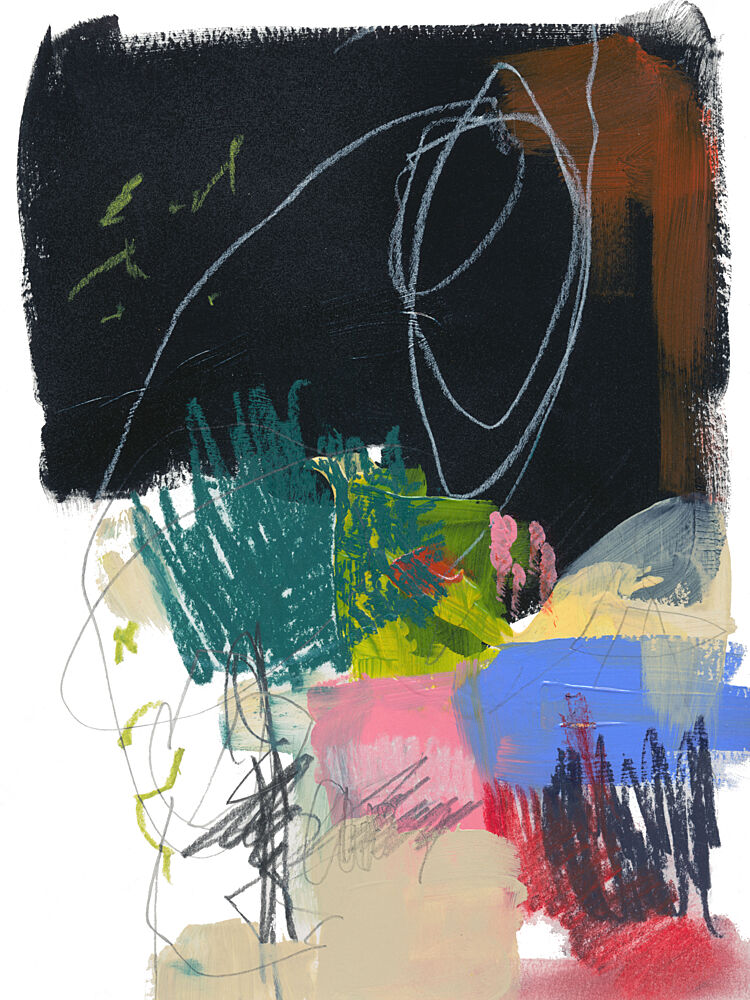 Colorful Abstract Expression art print by Bronwyn Baker for $57.95 CAD