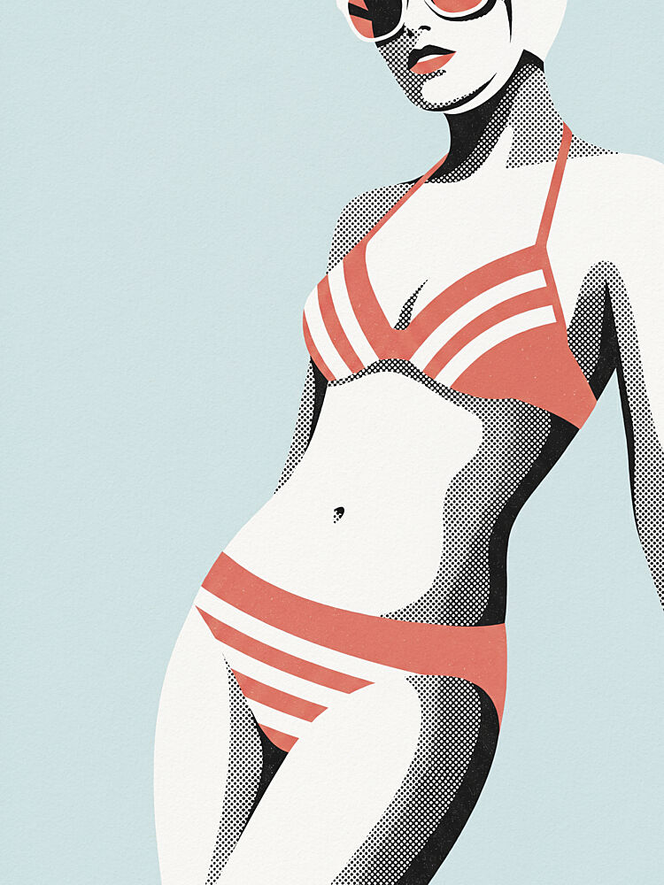 Pop Art Swimmer art print by Andreas Magnusson for $57.95 CAD