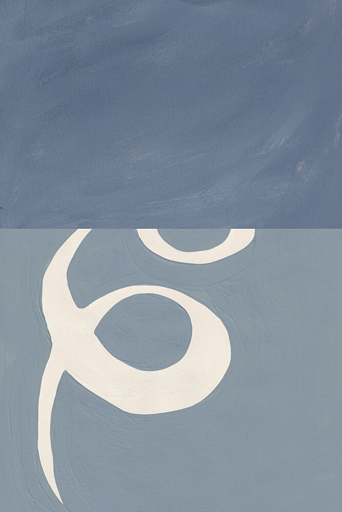 Abstract Blue Six art print by Bronwyn Baker for $57.95 CAD