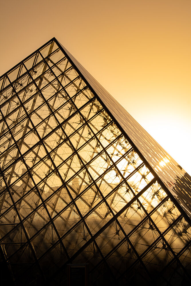 Golden Glass Pyramid art print by Lea Lefebvre for $57.95 CAD