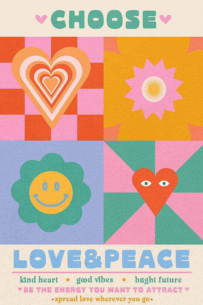 Choose Love and Peace art print by Treechild for $57.95 CAD