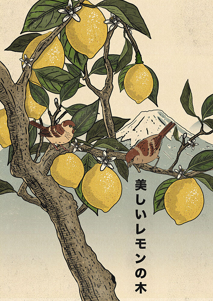 Beautiful Lemon Tree art print by Nicholas for $57.95 CAD