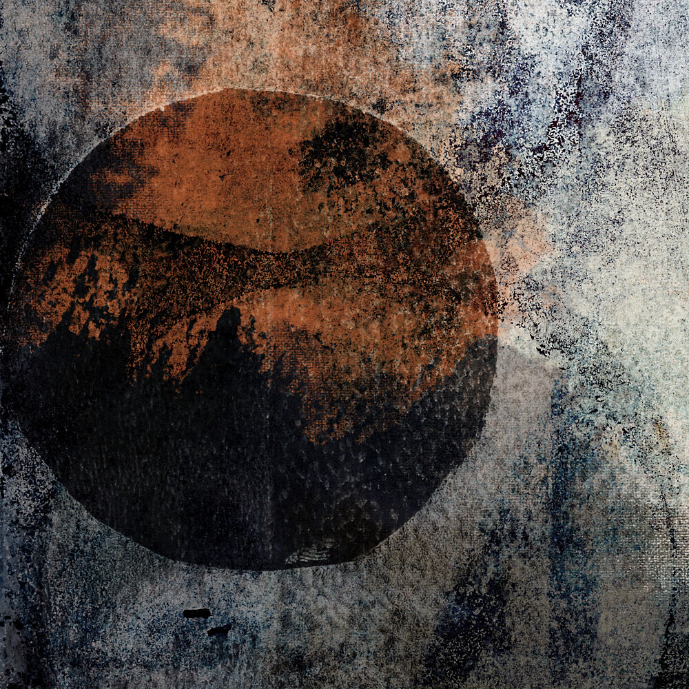 Terracotta Midnight Sun. Abstract Organic Shapes art print by Dina Dankers for $57.95 CAD
