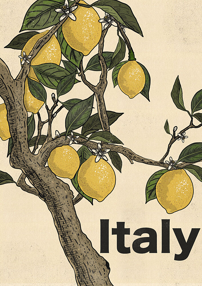 Italian Lemon Tree art print by Nicholas for $57.95 CAD