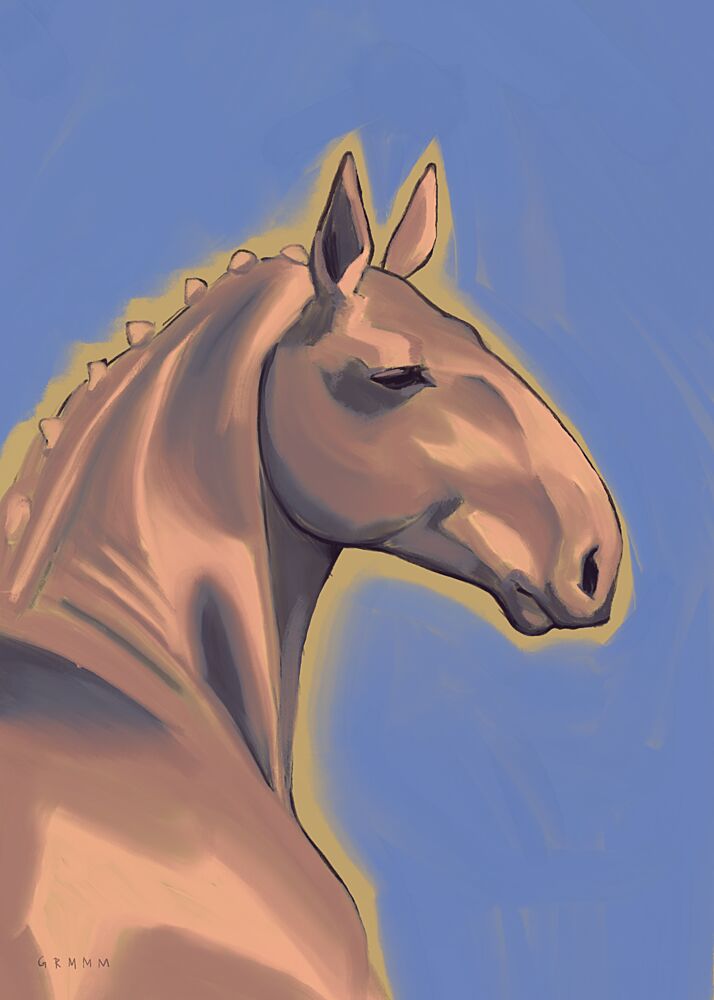 Horse Portrait art print by Josephin Hermsdorf for $57.95 CAD