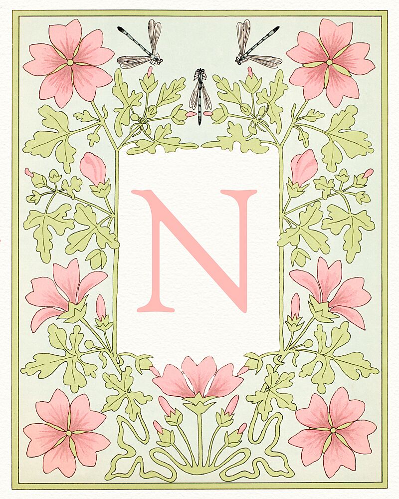 Art Nouveau Floral N art print by Wild Violets for $57.95 CAD