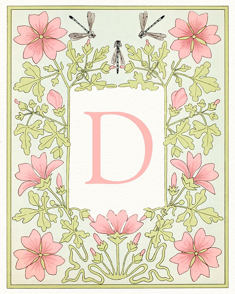 Art Nouveau Floral D art print by Wild Violets for $57.95 CAD