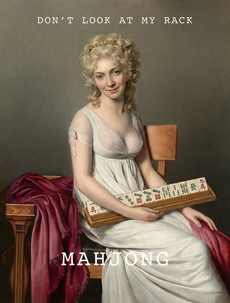 Witty Mahjong Woman art print by Pictufy Studio IV for $57.95 CAD