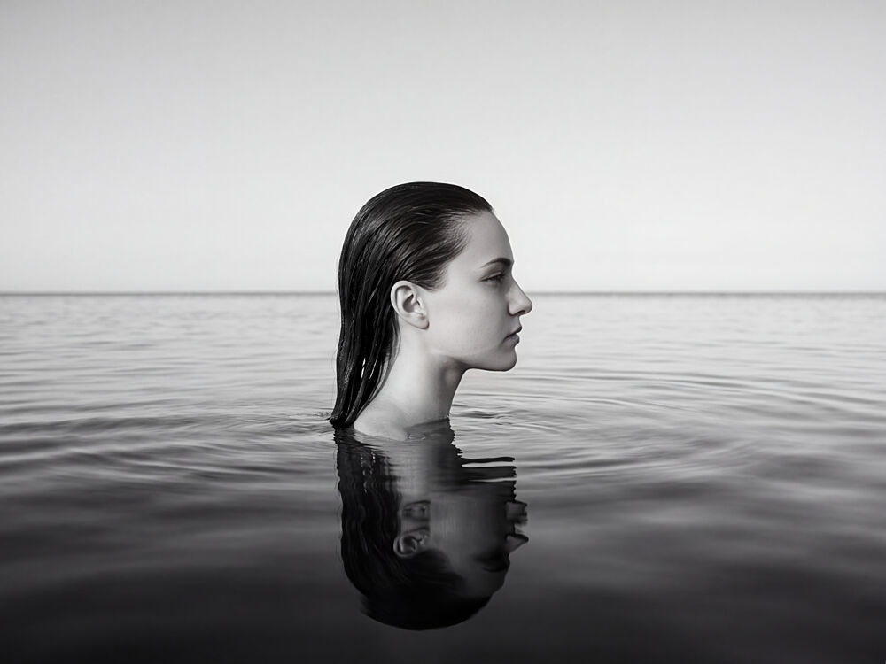 Woman in Water Reflection art print by Andreas Magnusson for $57.95 CAD