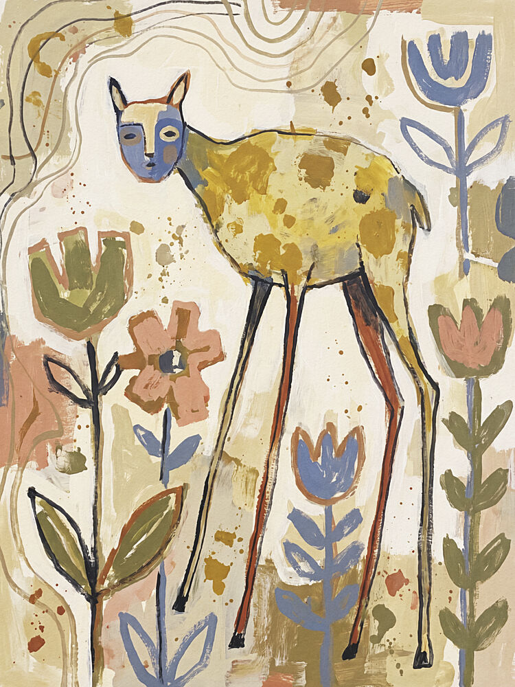 Whimsical Deer Garden art print by Andreas Magnusson for $57.95 CAD
