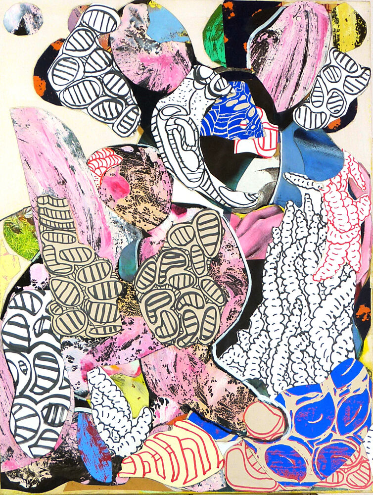 Vibrant Abstract Collage art print by Pascal Marlin for $57.95 CAD