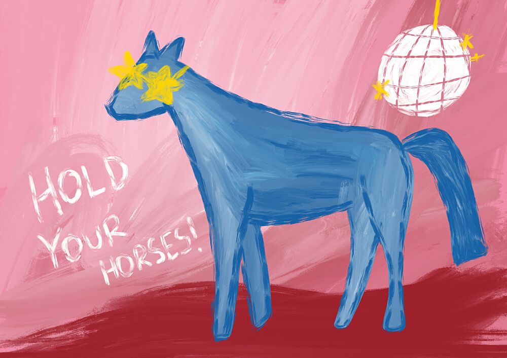 Hold Your Horses art print by Athene Fritsch for $57.95 CAD