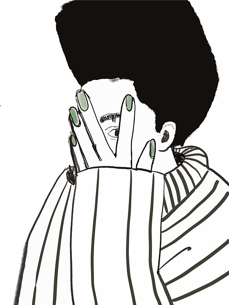 Green Nails Peek art print by Ebony Carter for $57.95 CAD