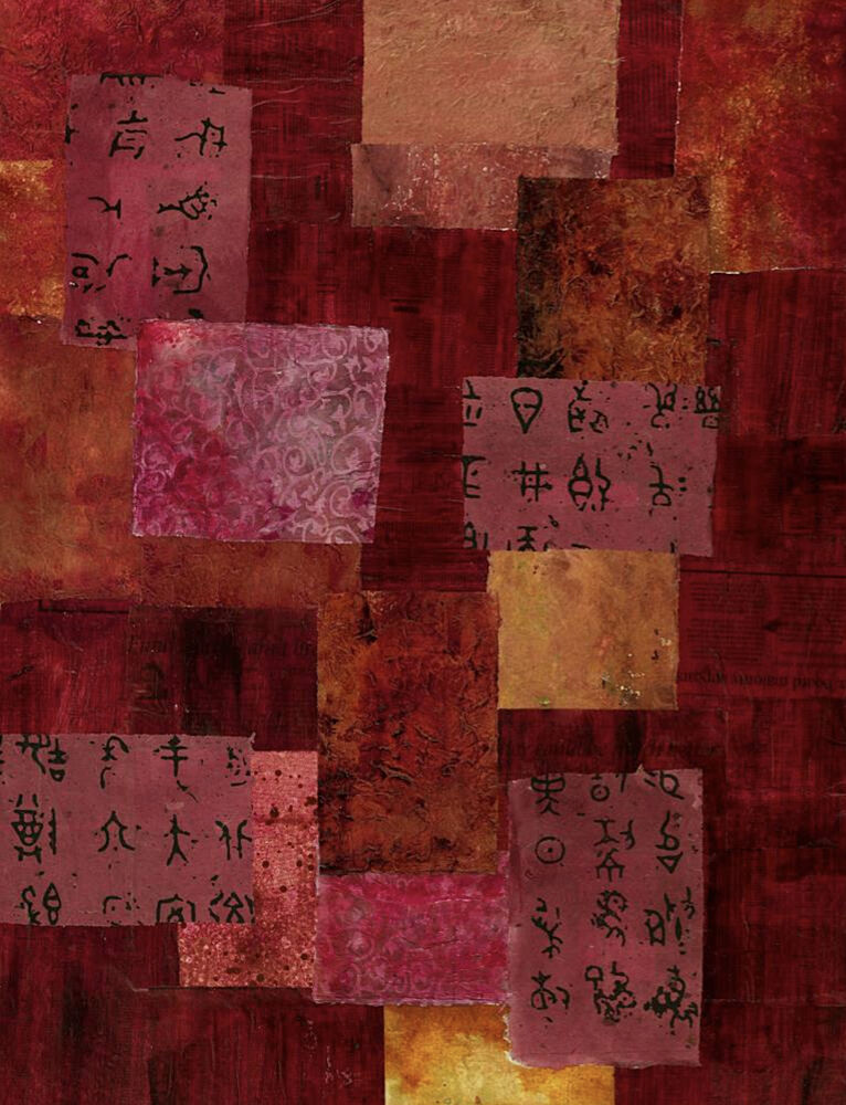 Asian Script Collage art print by Deb Chaney for $57.95 CAD