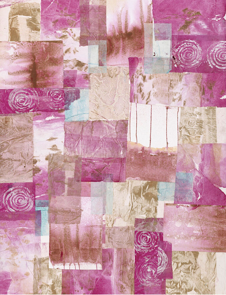 Textured Pink Collage art print by Deb Chaney for $57.95 CAD