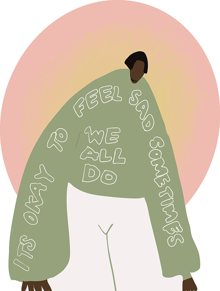 Its Okay to Feel Sad art print by Ebony Carter for $57.95 CAD