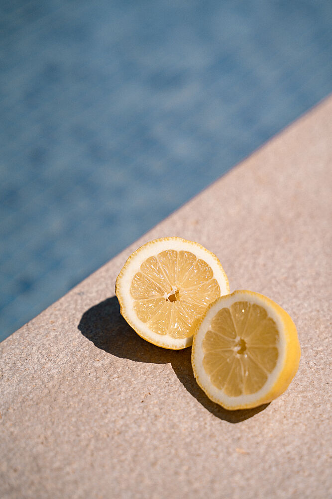 Fresh Lemon Poolside art print by Henrike Schenk for $57.95 CAD
