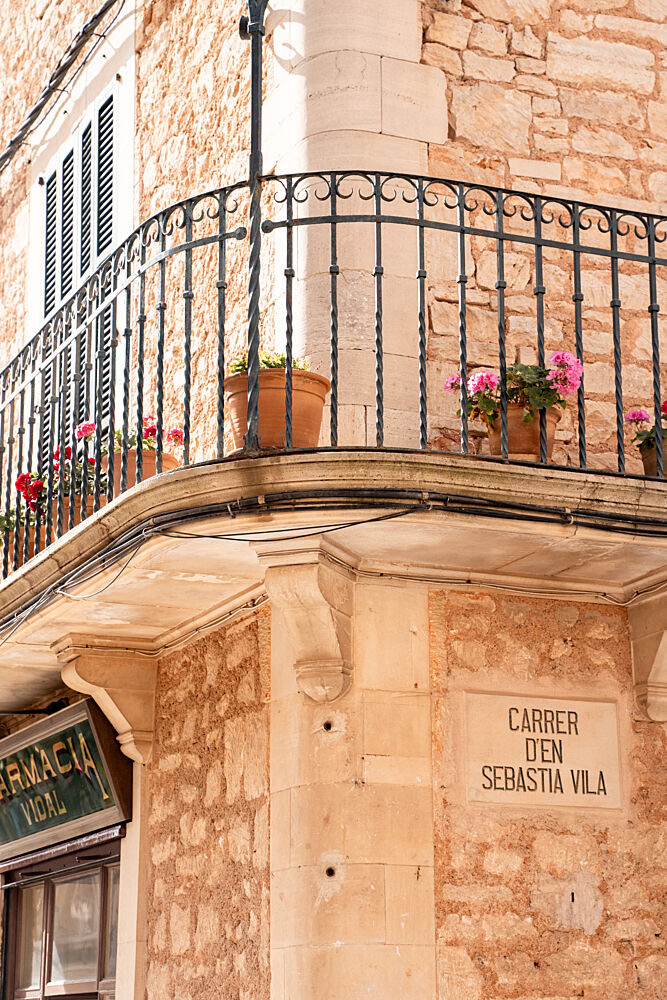 Flowered Stone Balcony art print by Henrike Schenk for $57.95 CAD