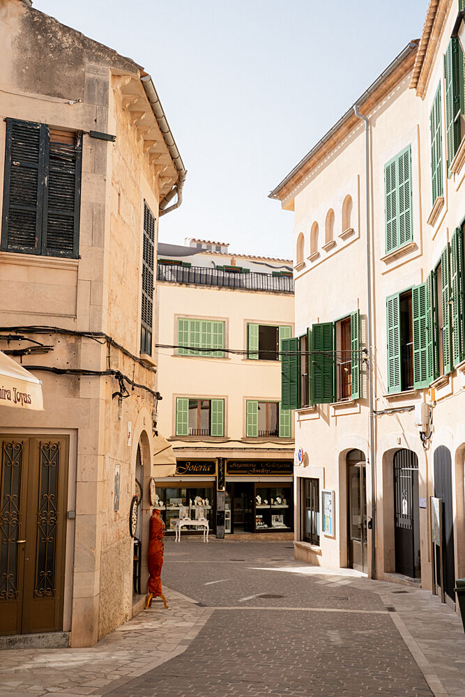 Sunny Mediterranean Street art print by Henrike Schenk for $57.95 CAD
