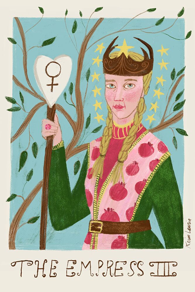 The Empress Tarot art print by Karin Lauria for $57.95 CAD